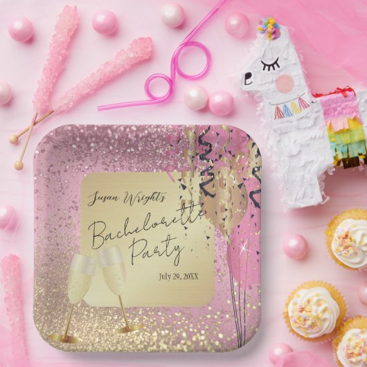 Bachelorette/Birthday Party - Roze Papieren Bordje (Feest)