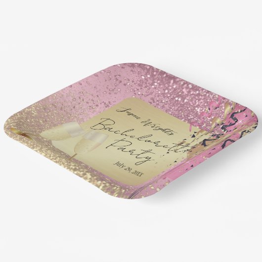 Bachelorette/Birthday Party - Roze Papieren Bordje (Gebogen)