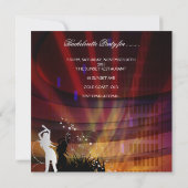 Bachelorette Black Gold White Cocktail Kaart (Achterkant)