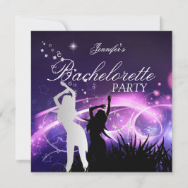 Bachelorette Black Paars White Silver Kaart