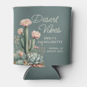 Bachelorette Blooming Cactus Succulent Desert Vibe Blikjeskoeler (Voorkant)