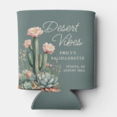 Bachelorette Blooming Cactus Succulent Desert Vibe Blikjeskoeler (Achterkant)