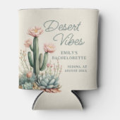 Bachelorette Blooming Cactus Succulent Desert Vibe Blikjeskoeler (Voorkant)