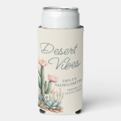 Bachelorette Blooming Cactus Succulent Desert Vibe Seltzer Blikjeskoeler (Seltzer Voorkant)