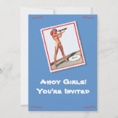 Bachelorette Booze Cruise Party Uitnodigingen (Achterkant)