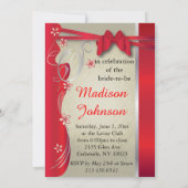 Bachelorette Bridal Party - Deep Red Kaart (Achterkant)