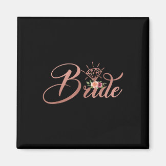 Bachelorette Bride Bridal Wedding Shower Gift Flor Magneet