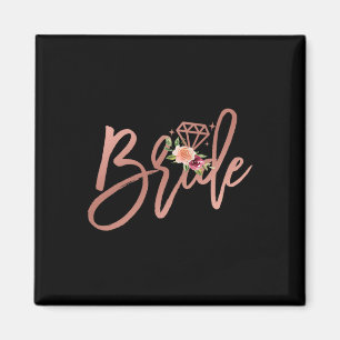 Bachelorette Bride Bridal Wedding Shower Gift Flor Magneet