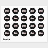 Bachelorette Bride om Retro te zijn Ronde Sticker (Vel)