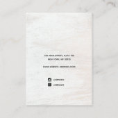 Bachelorette Bridesmaid Script Wood Contactkaartje (Achterkant)