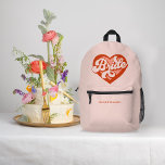 Bachelorette Bruid Babe Tribe Squad Hart Bedrukte Rugzak<br><div class="desc">Bachelorette Bruid Babe Tribe Squad Hart Gedrukte Rugzak</div>
