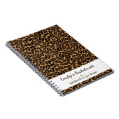 Bachelorette Bruid Boujee Trendy Luipaard Print Notitieboek (Rechterzijde)
