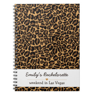 Bachelorette Bruid Boujee Trendy Luipaard Print Notitieboek