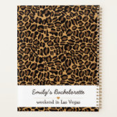 Bachelorette Bruid Boujee Trendy Luipaard Print Planner (Achterkant)