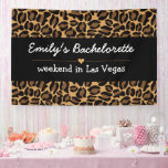 Bachelorette Bruid Boujee Trendy Luipaard Print Spandoek<br><div class="desc">Deze boujee leopard print design en feestartikelen zijn de perfecte aanvulling op uw vrijgezellen weekendje weg.</div>