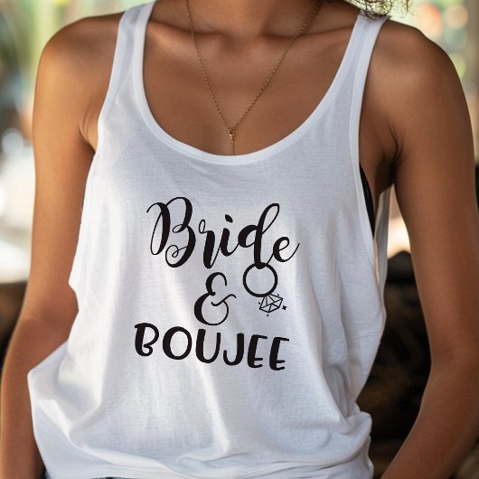 Bachelorette Bruid en Boujee Bruiloft Tanktop