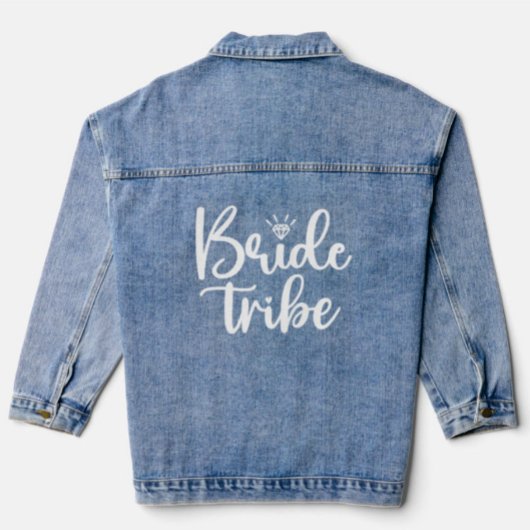 Bachelorette bruid om denim jas denim jacket