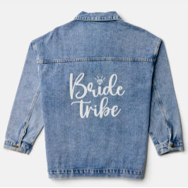 Bachelorette bruid om denim jas jacket