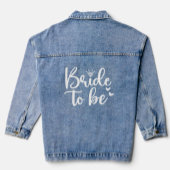 Bachelorette bruid om denim jas jacket