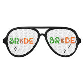 Bachelorette bruid om schaduwen te zijn aviator zonnebril (Voorkant)