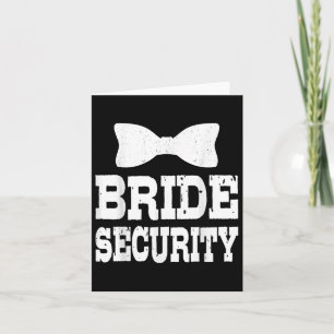 Bachelorette Bruid Veiligheid Grappig Kinder bruil Kaart