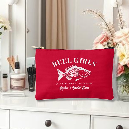 Bachelorette Bruids Crew-Reel Meisjes-Cherry Red Etui