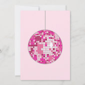 Bachelorette & Bruidsfeest Groovy Laatste Disco Kaart (Achterkant)