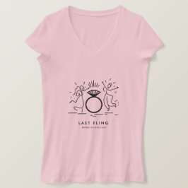 Bachelorette bruiloft grappig t-shirt