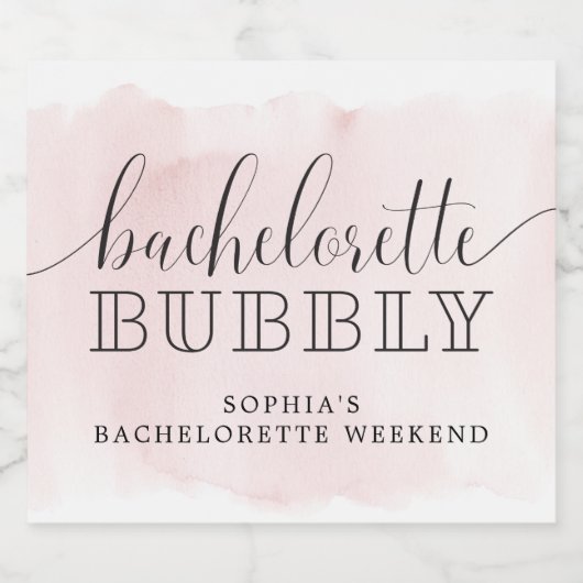 Bachelorette Bruisend Bachelorette Mousserende Wij Sparkling Wijnetiket (Enkel label)