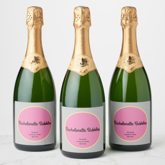  Bachelorette Bubbles Sparkling Wijnetiket (Flessen)
