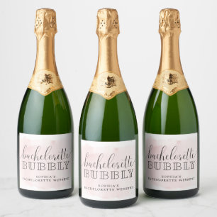 Bachelorette Bubbly Bachelorette Mousserende Wijn  Sparkling Wijnetiket
