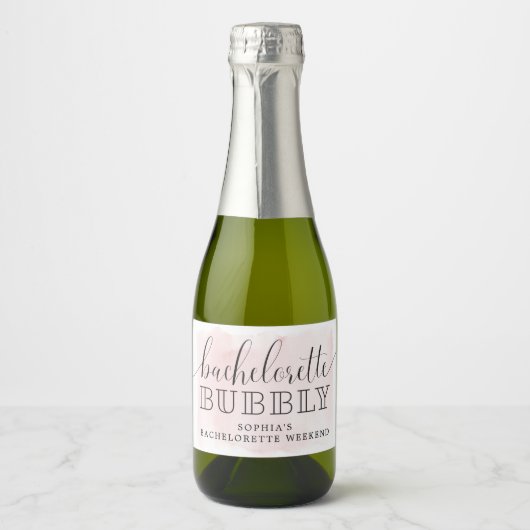 Bachelorette Bubbly Bachelorette Mousserende Wijn  Sparkling Wijnetiket (Voorkant)