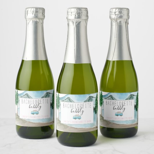 Bachelorette Bubbly Mousserende Wijn Label Sparkling Wijnetiket (Flessen)