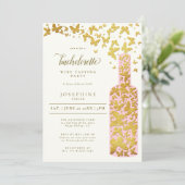 Bachelorette: Butterflies Gold Kaart (Staand voorkant)