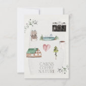 Bachelorette Camping Glamping Trip Bedankkaart (Voorkant)