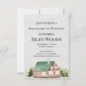 Bachelorette Camping Glamping Trip Bedankkaart (Achterkant)