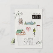 Bachelorette Camping Glamping Trip Bedankkaart (Voorkant / Achterkant)