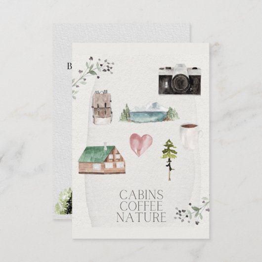 Bachelorette Camping Glamping Trip Bedankkaart (Voorkant / Achterkant)
