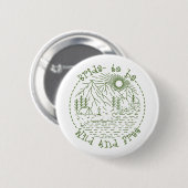 Bachelorette Camping Weekend Voor Bruid Zal Ronde Button 5,7 Cm (Voorkant /achterkant)
