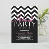 Bachelorette Chevron Party Kaart (Staand voorkant)