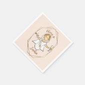 Bachelorette Cocktail Bruids Trouwdouche Papier Servet (Hoek)