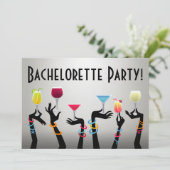 Bachelorette Cocktail Kaart (Staand voorkant)