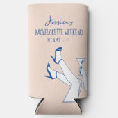 Bachelorette coozie aangepaste naam fancy hand get (Voorkant)