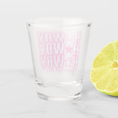 Bachelorette Cowgirl Disco Gepersonaliseerd heet g Shot Glas (Achterkant)