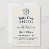 Bachelorette Cruise Trip Bruidsploeg Ahoy Route Kaart (Voorkant)