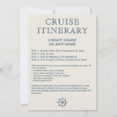 Bachelorette Cruise Trip Bruidsploeg Ahoy Route Kaart (Achterkant)