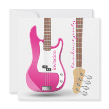 Bachelorette Dance Party Hot Pink Electric Guiter