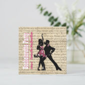 Bachelorette-dansfeest Kaart (Staand voorkant)