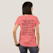 Bachelorette Dares (koppen aanpassen) T-shirt (Achterkant volledig)