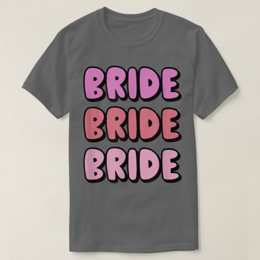 Bachelorette Day Bride Family Party T-shirt (Design voorkant)
